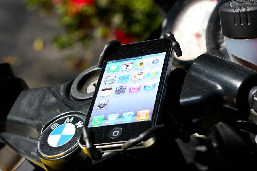 Breffo SpiderPodium, black, gripping iPhone dummy unit